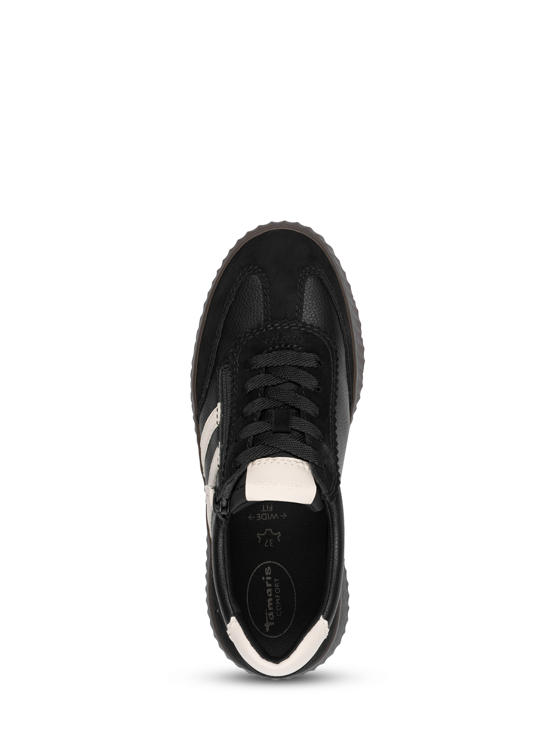 Tamaris Comfort Easy Zip Sneaker Black