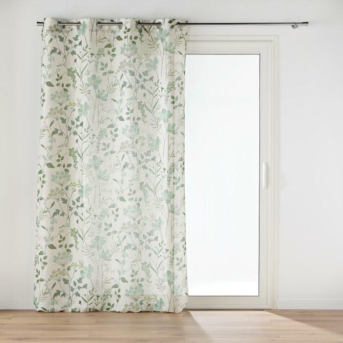 RIDEAU OEILLETS 140X260CM LIN PALMIFLORE