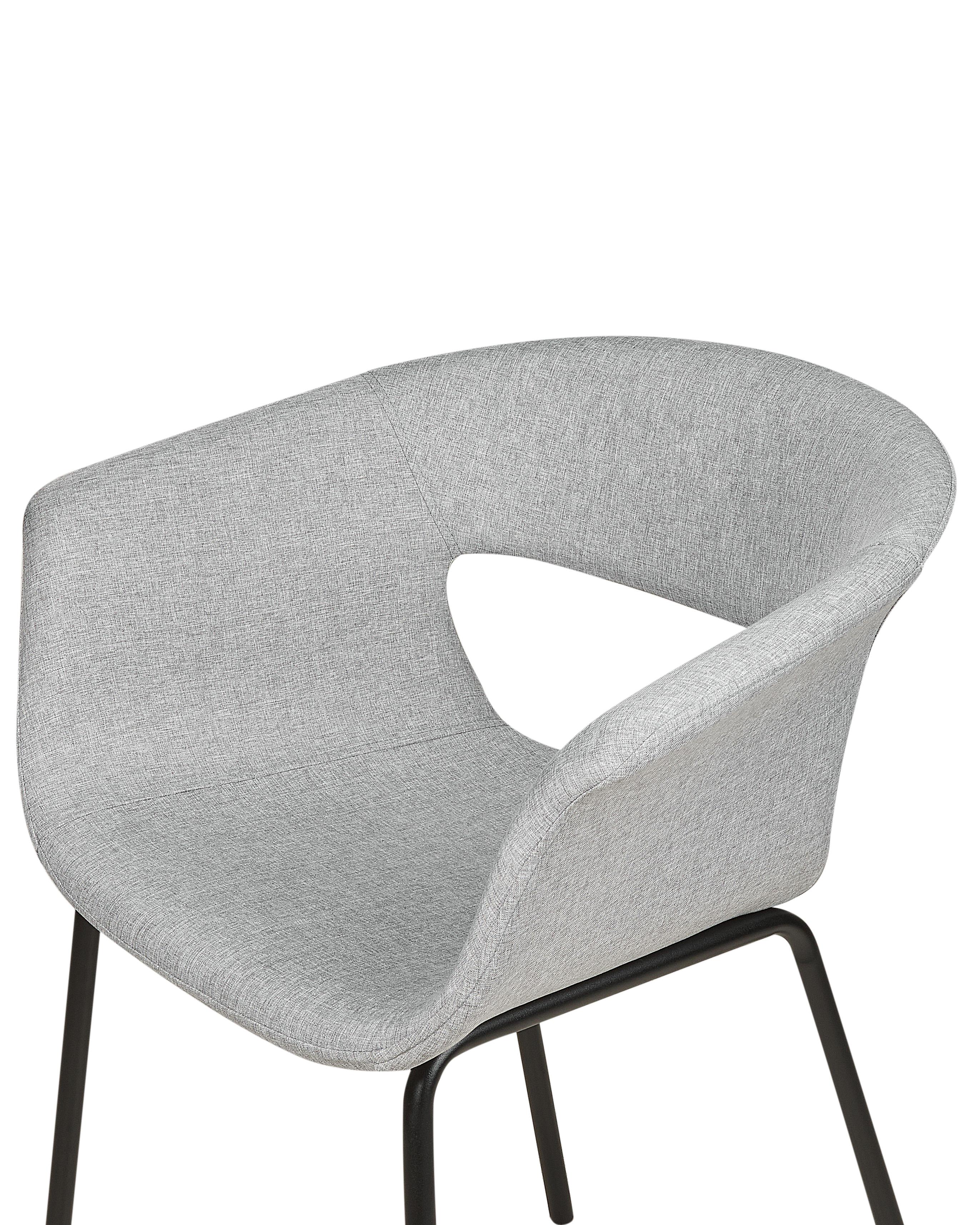 Set van 2 eetkamerstoelen ELMA Lichtgrijs