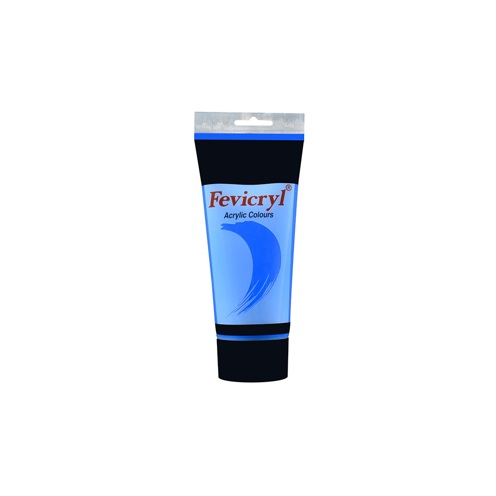 Tube peinture acrylique bleu cobalt 200ml