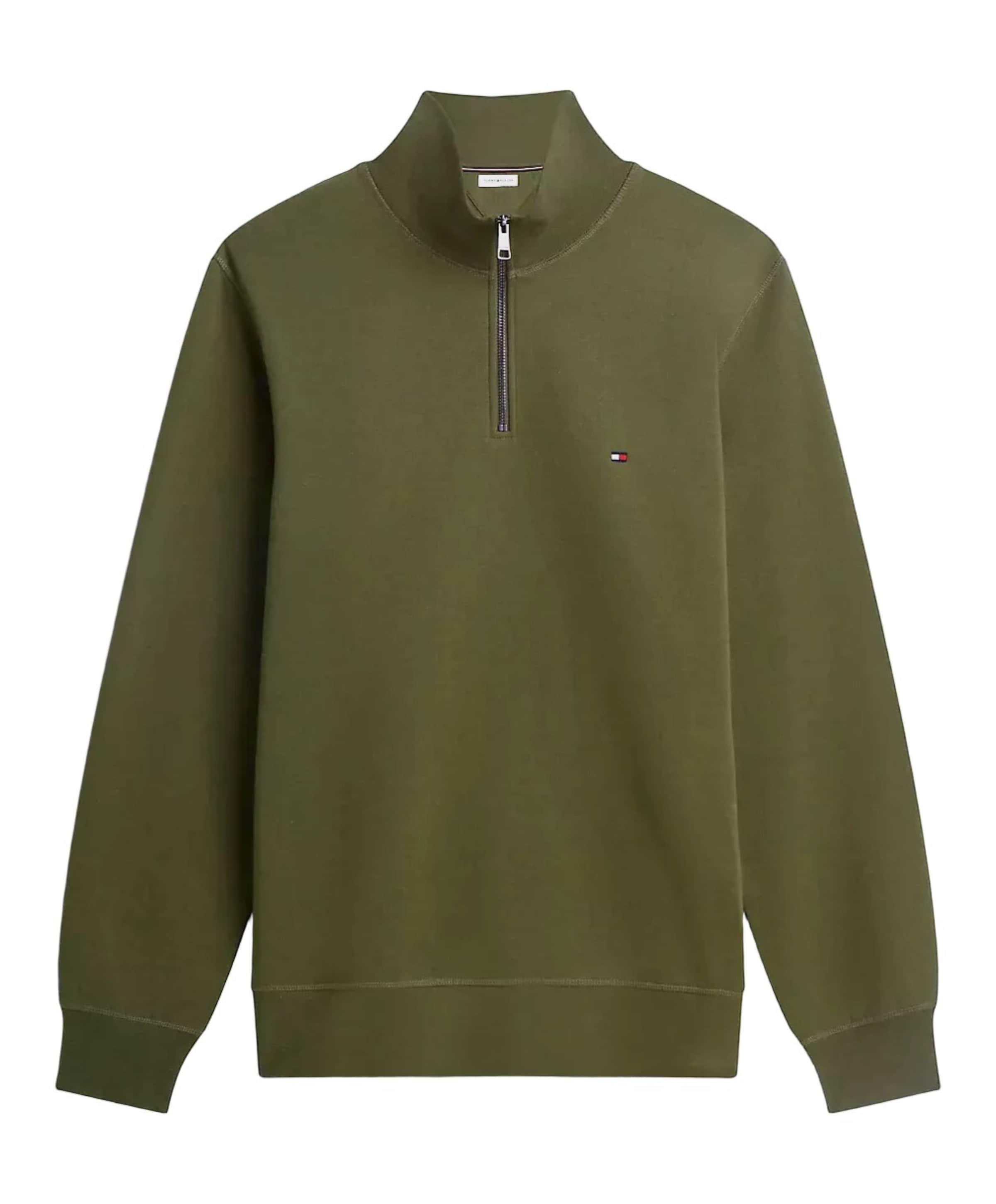 Tommy Hilfiger Heren trui met rits groen