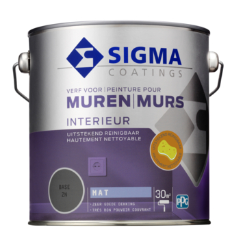 Sigma muurverf reinigbaar 2,5 liter