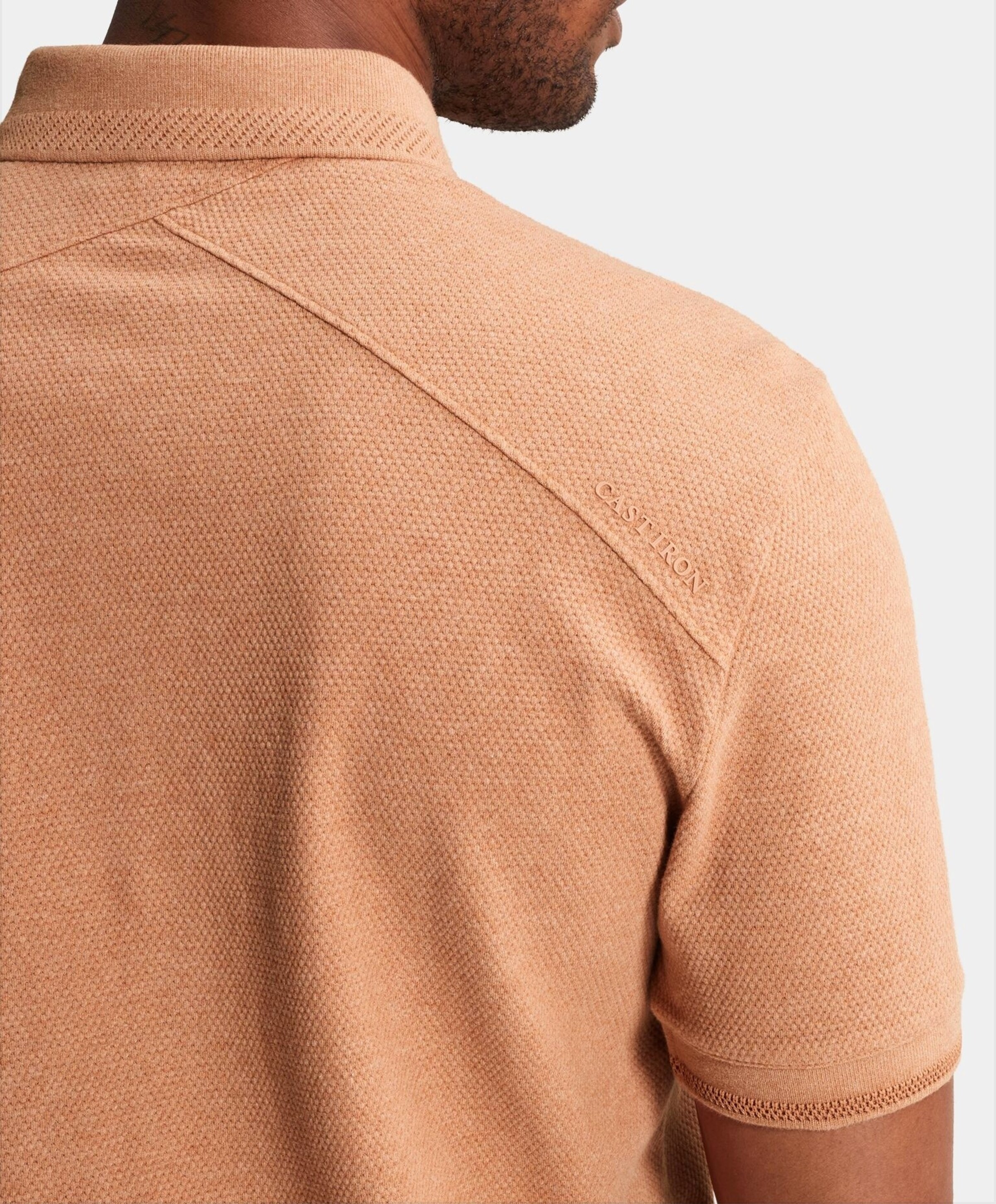 Cast Iron Heren polo oranje