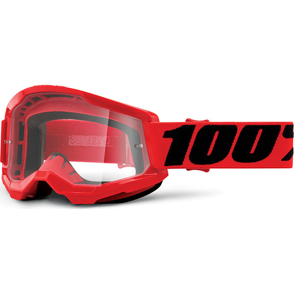 100% - Masque Strata 2 - 2021 Rouge / Noir