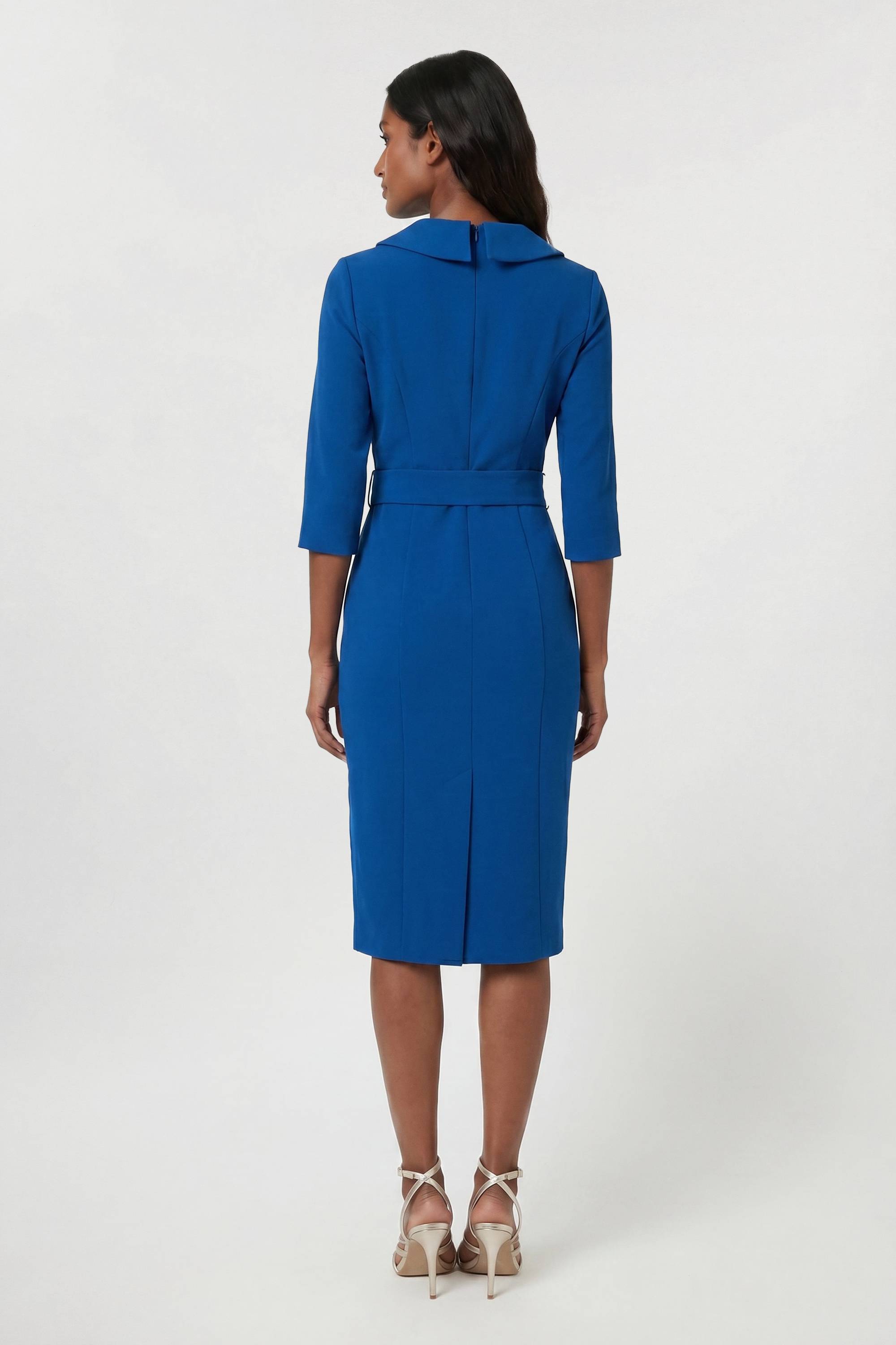 KarenMillen Robe Crayon Midi Ajustée À Col Roulé