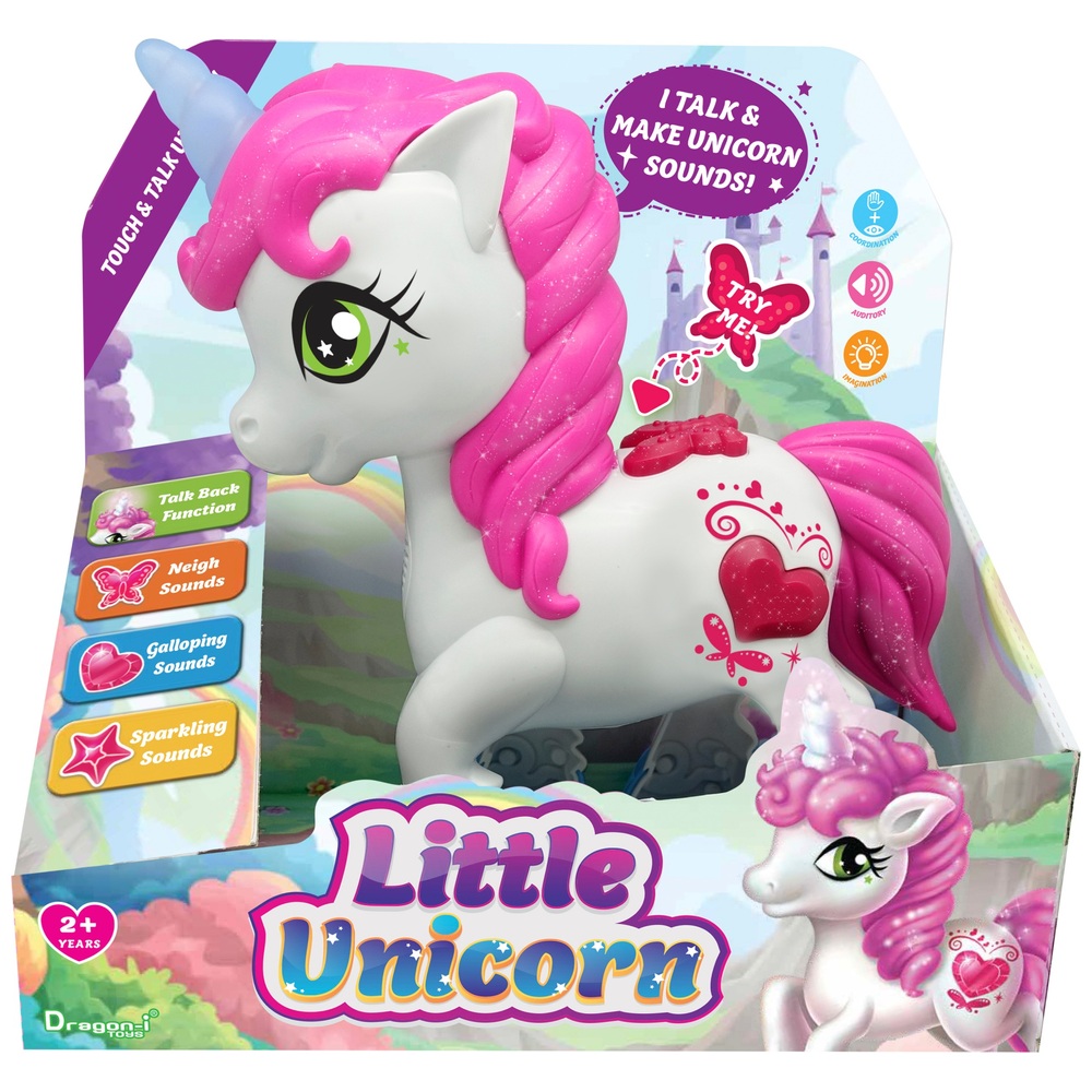Kleines Einhorn zum Anfassen und Sprechen
