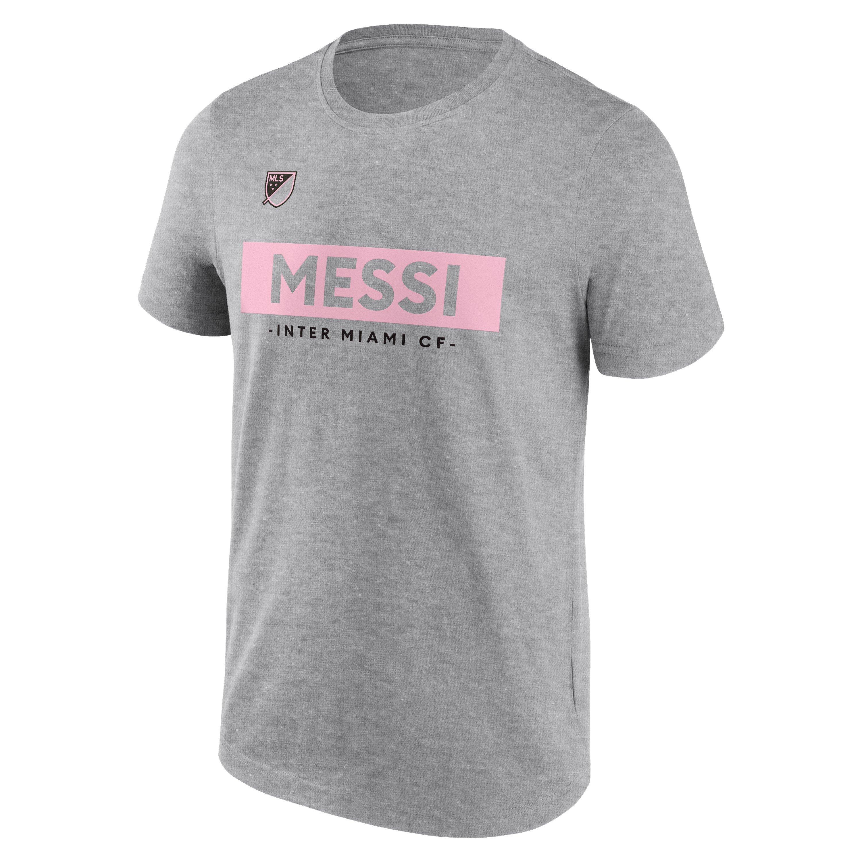 MLS Messi Inter Miami Block T Shirt Adults