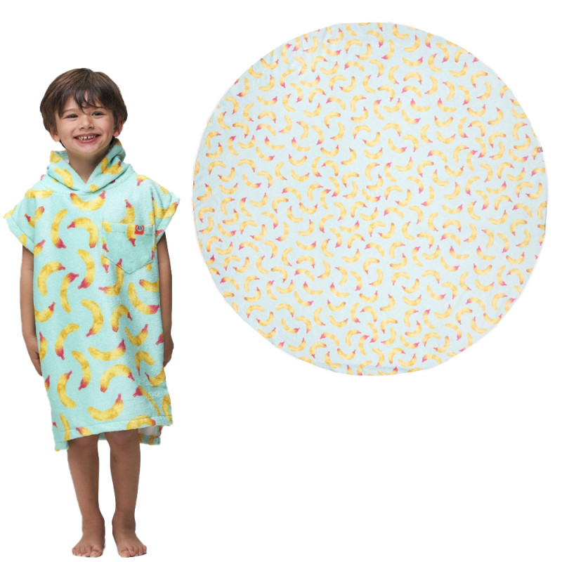 PACK AFTER BANANA PONCHO ENFANT + SERVIETTE