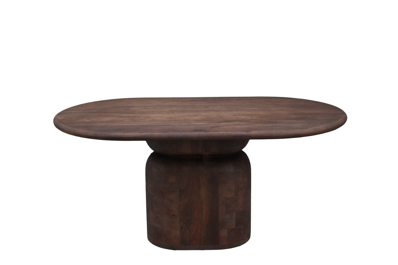 Eettafel Lissabon ovaal kolompoot 240cm