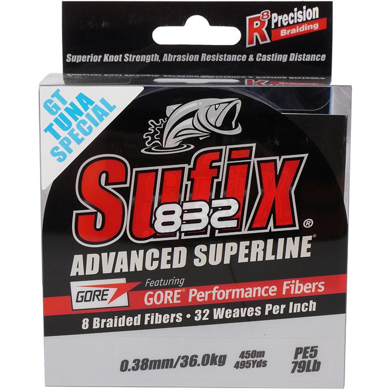 Tresse Sufix 832 Advanced Superline Tuna Special - 450M