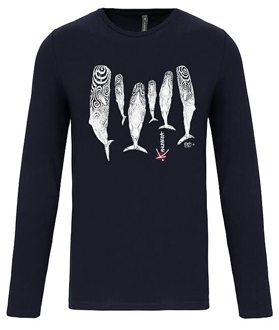 KANUMERA - T-SHIRT ML SOMMEIL DES CACHALOTS HOMME