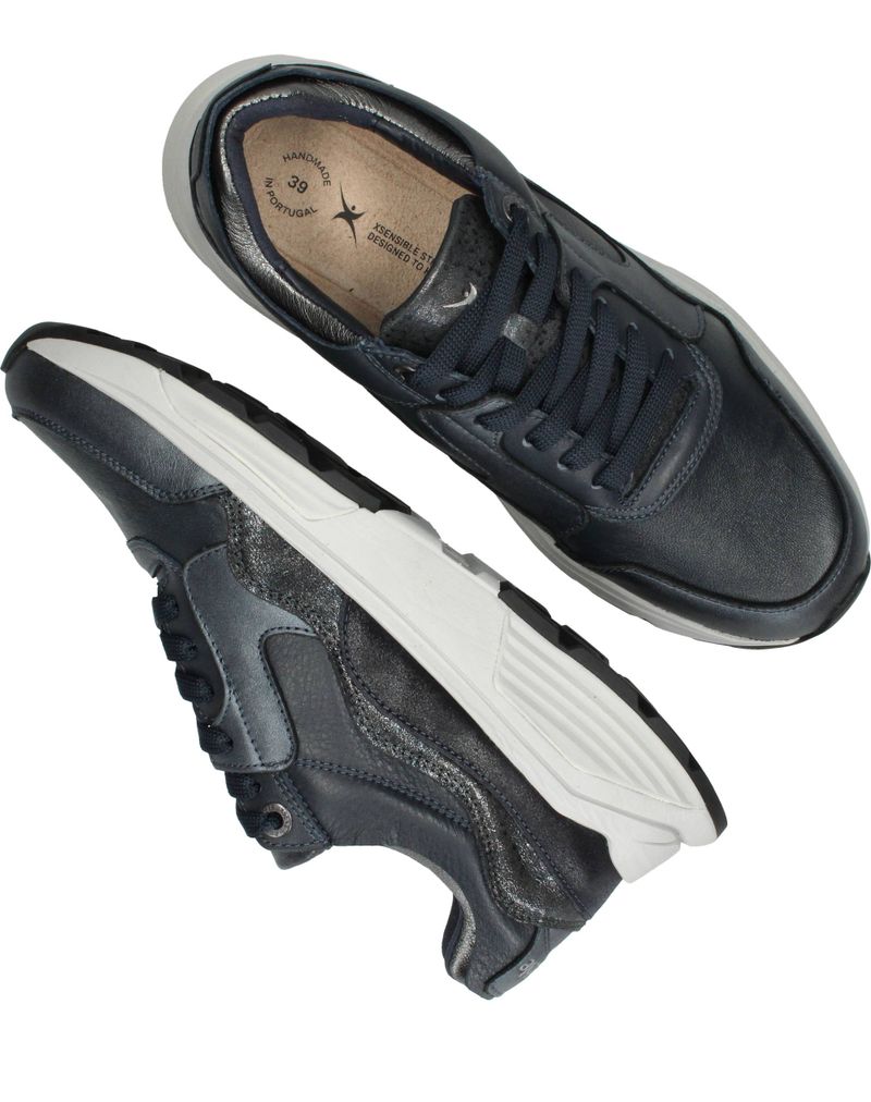 Xsensible Golden Gate Stretchwalker GX Sneakers Blauw Dames