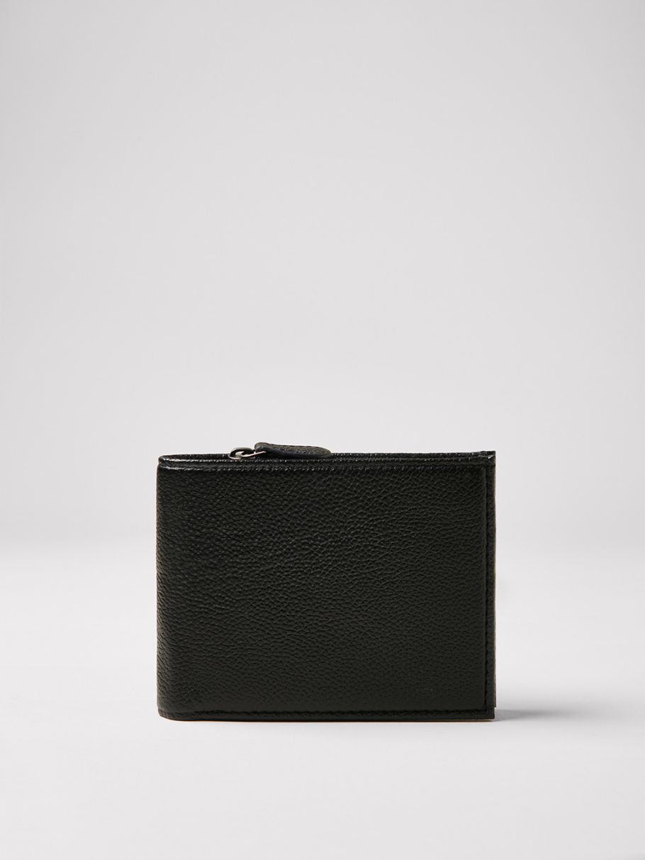 Portefeuille en cuir uni
