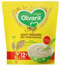 Olvarit Ontbijtpap 8 Granen 12+ Maanden 200 gram