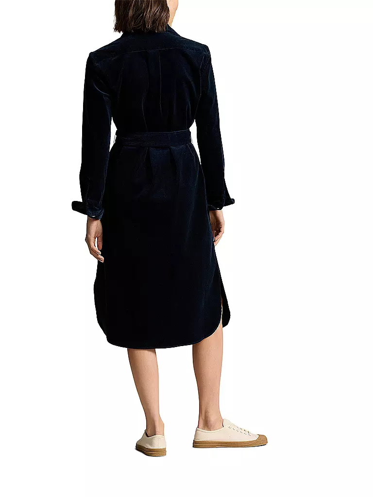 POLO RALPH LAUREN Midikleid  dunkelblau