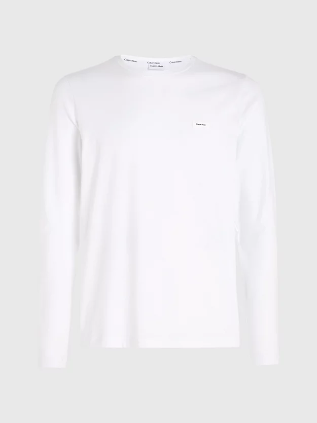Camiseta de manga comprida com modelagem justa e tecido elástico