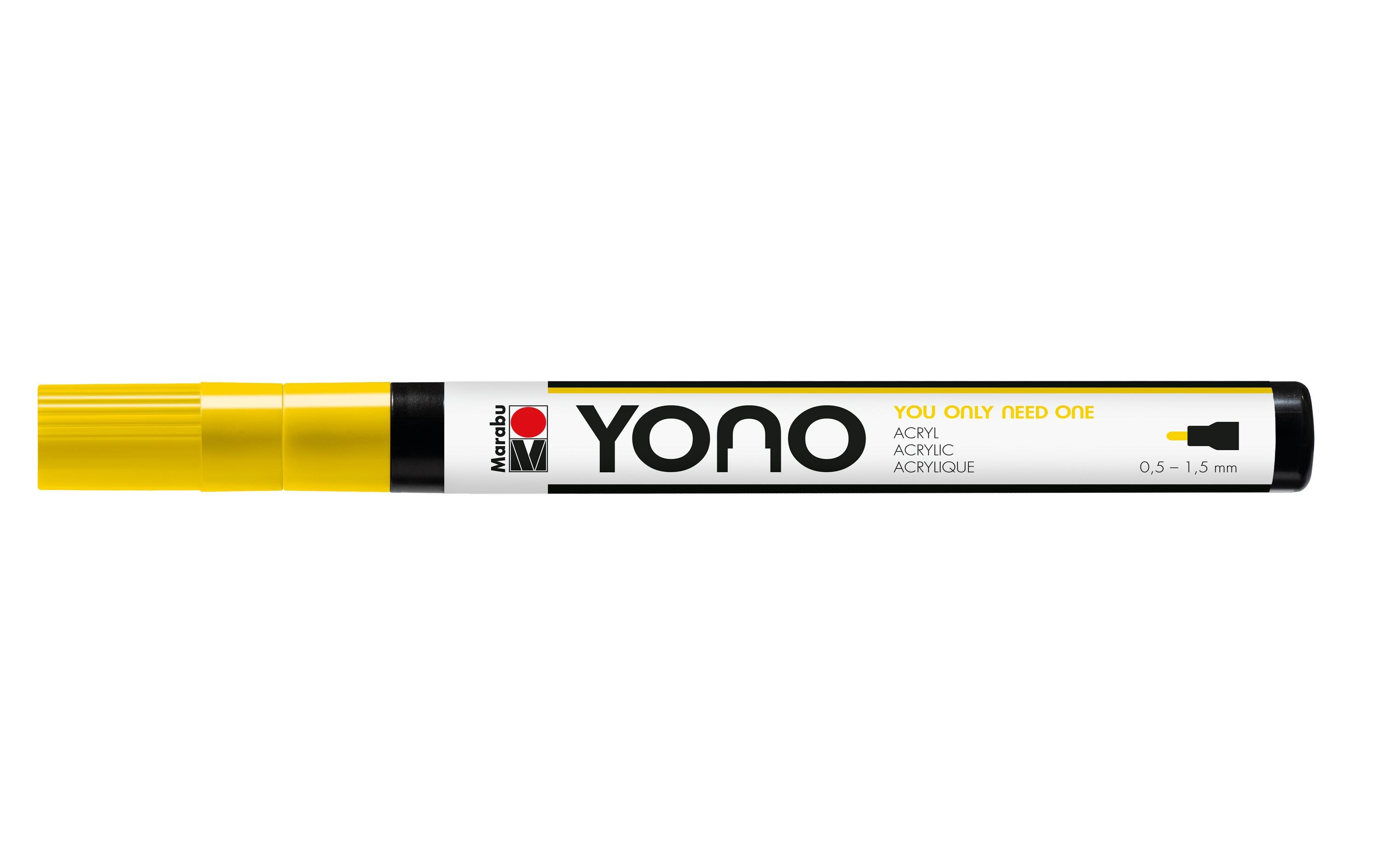 Acrylmarker YONO 0.5 - 1.5 mm GelbAcrylstift für alle Fälle