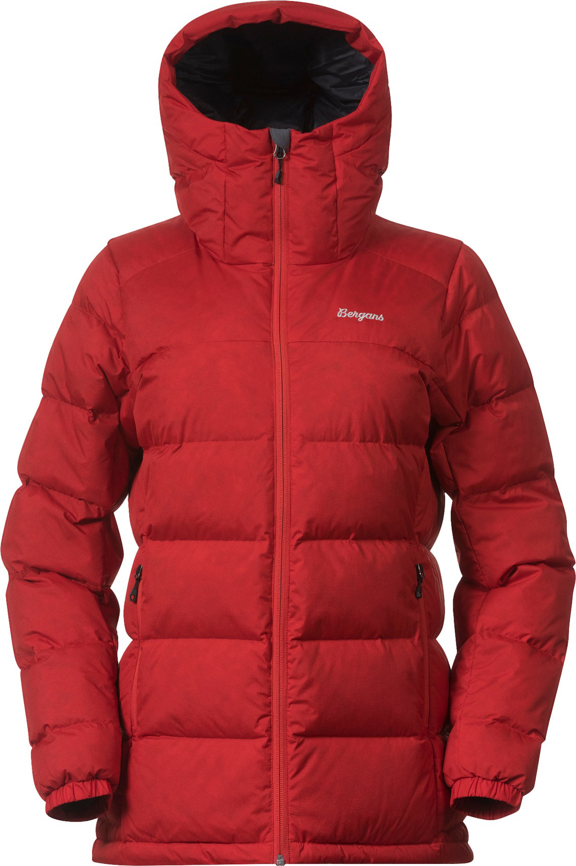 Warm Down Jacket Dame Dark Brick