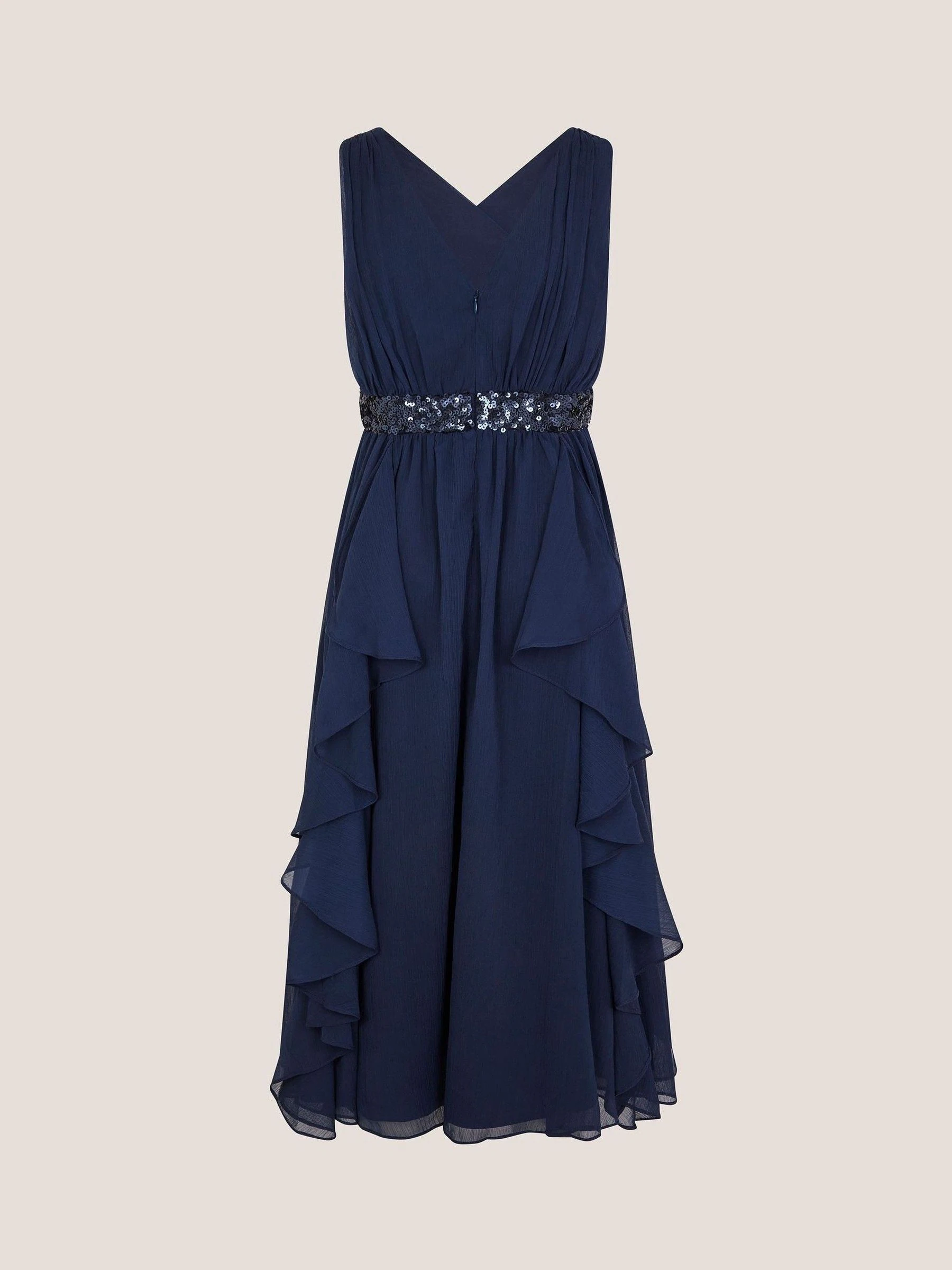 Monsoon Clemmie Sequin Chiffon Prom Dress