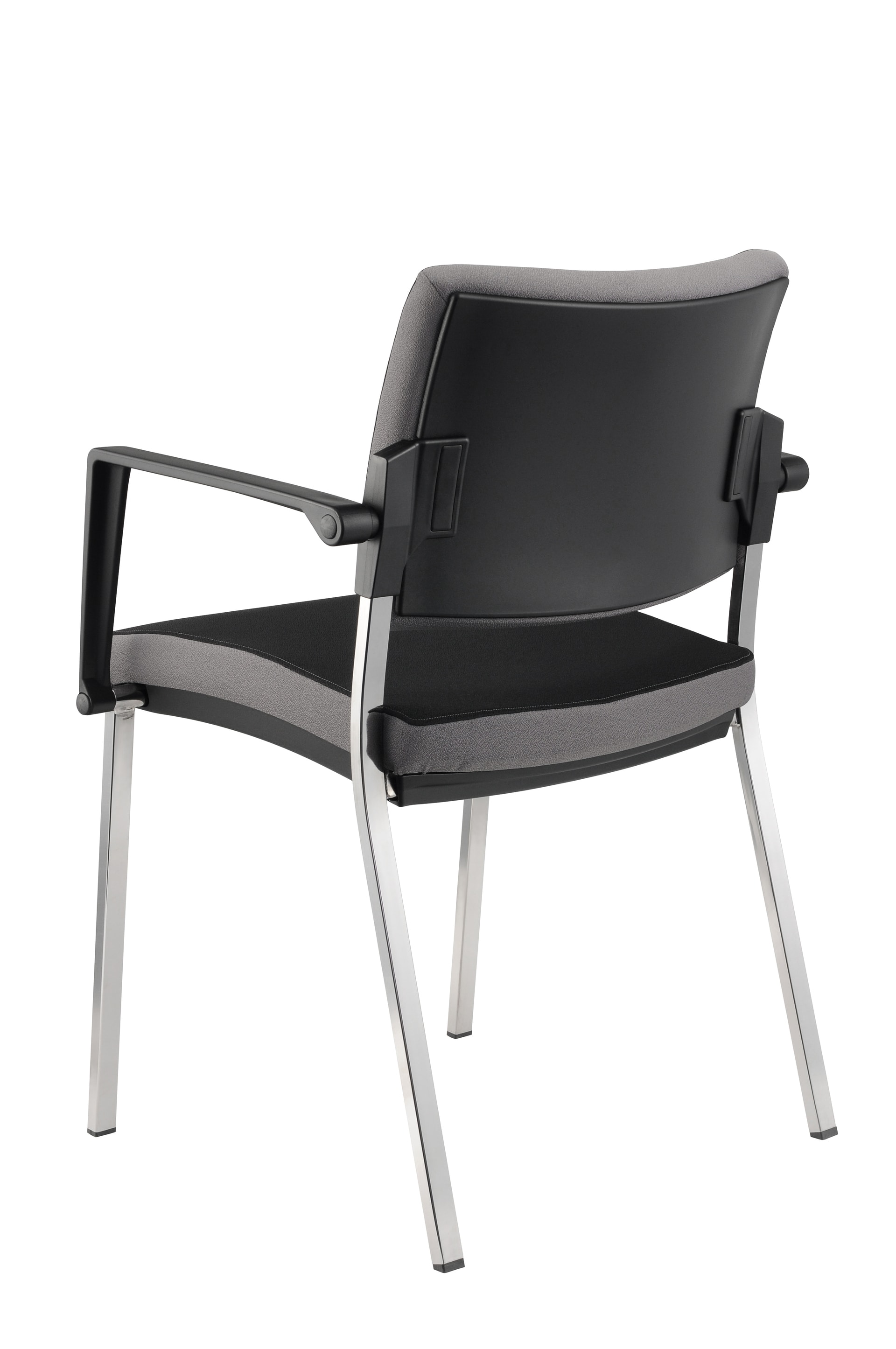 Besucherstuhl 2er Set 59 x 80 x 50 cm schwarz