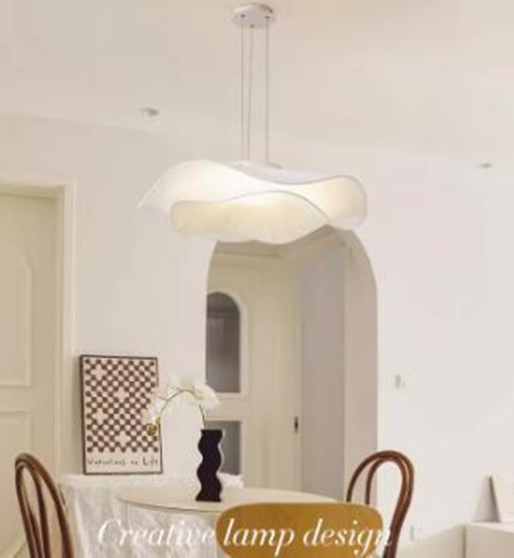 LED Nordic Minimalismus Schlafzimmer Pendellampe Dimmbar Esstischlampe Wohnzimmer Hängeleuchten Modern 12W Hängelampe Drei-Farben-Licht Für Küche Ø60cm