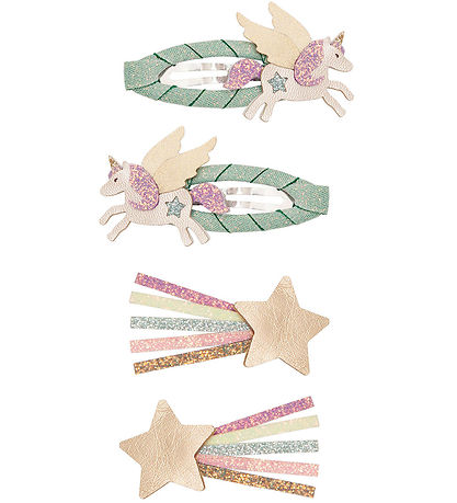 Mimi & Lula Haarspange - 4 st. - 5 cm - Fliegen Unicorn Traumlan