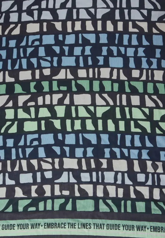 Jacquard Print Tuch - fresh spring green