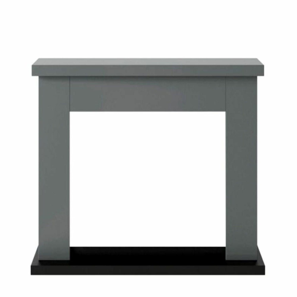 Fuego cadre de cheminee en mdf gris ugo