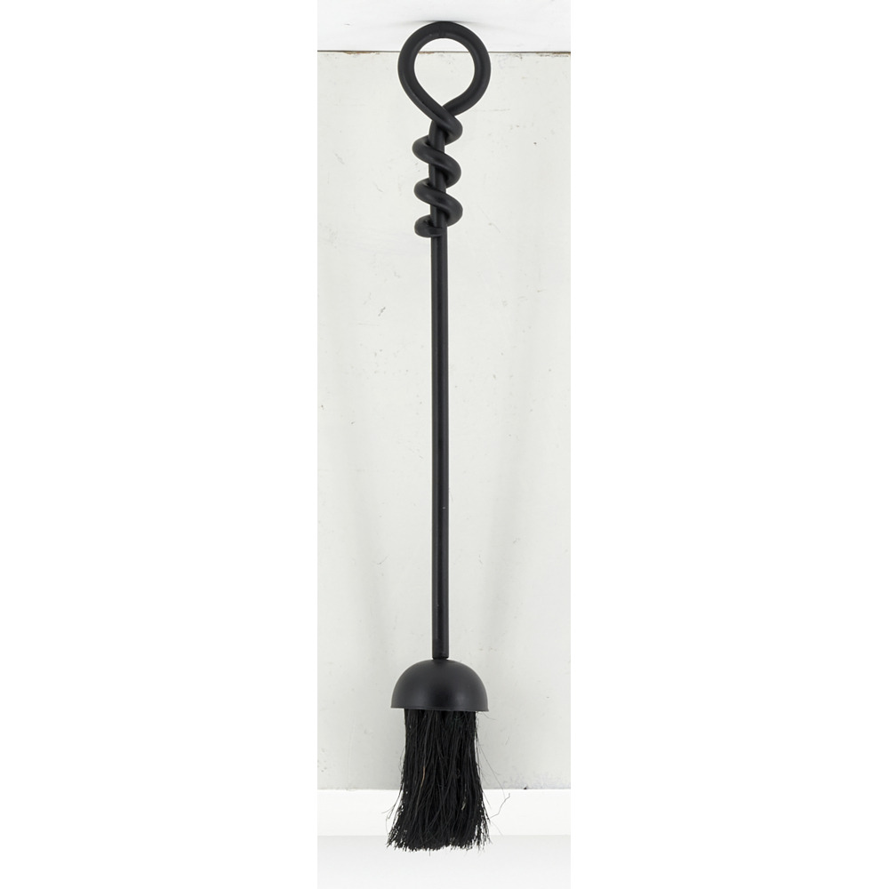 Valet de cheminée en fer forgé noir 4 accessoires