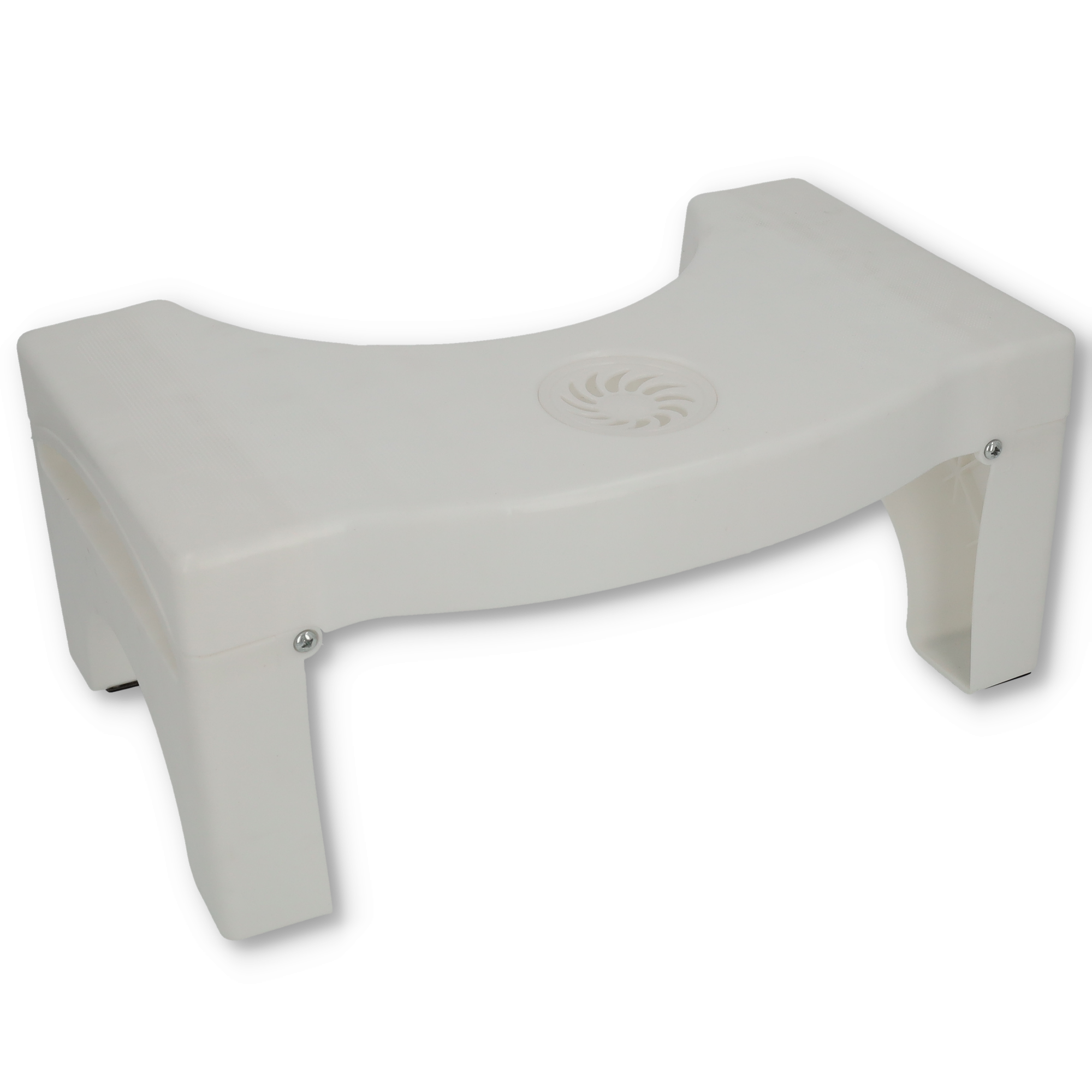 (40x18cm) Toiletten Hocker Schemel WC Trittbrett - Weiss