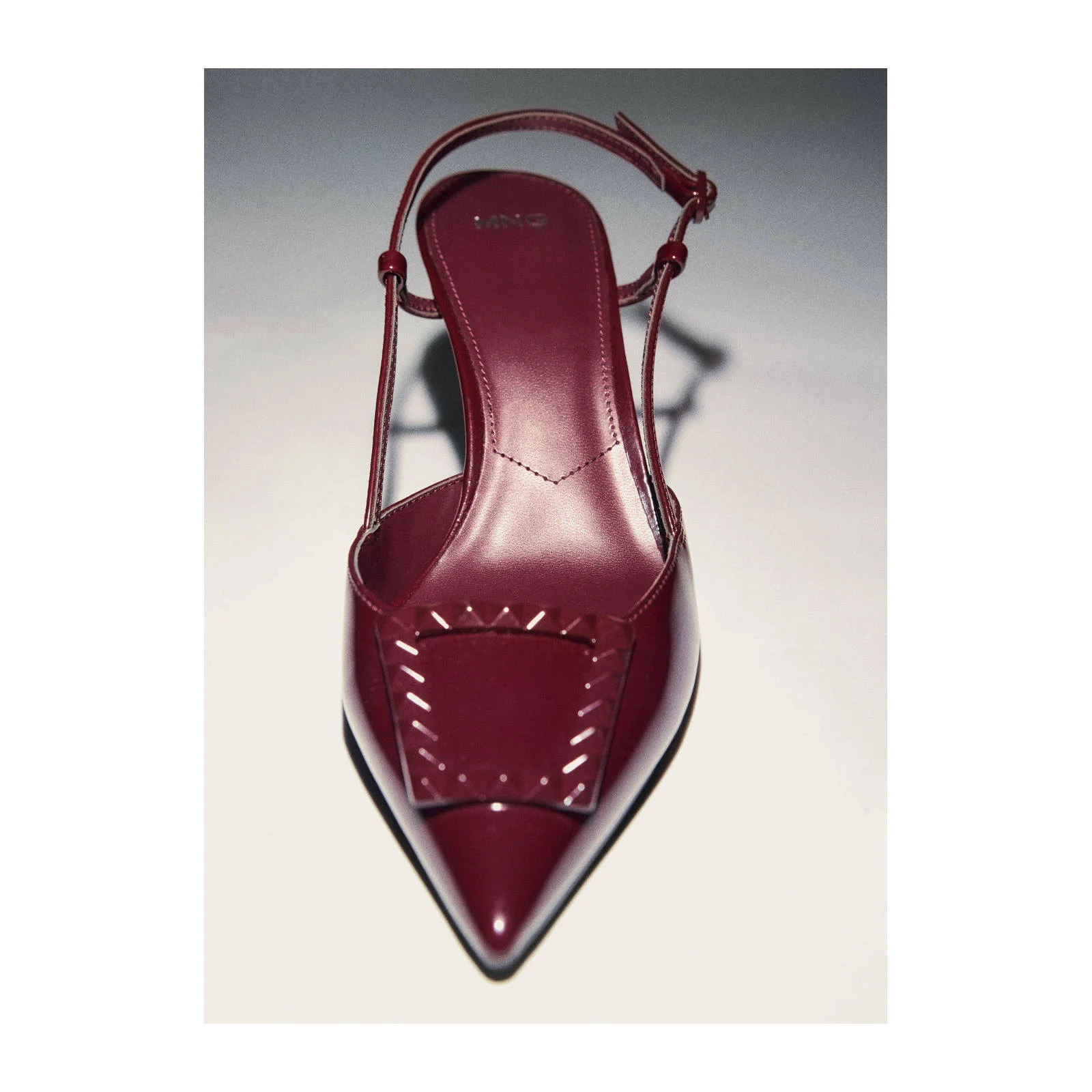 Mango slingback pumps donkerrood