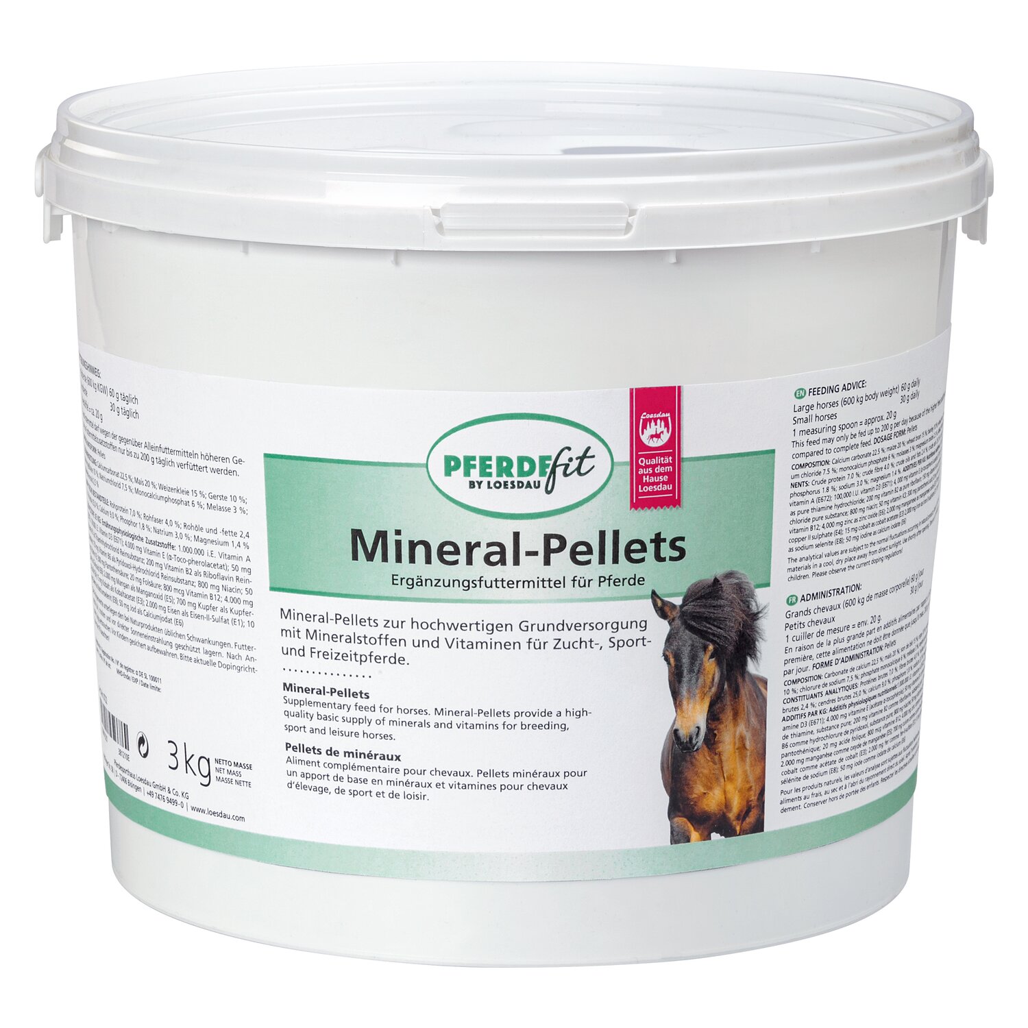 PFERDEfit by Loesdau Mineral-Pellets  - 3 kg