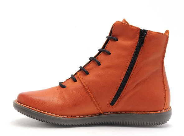 Chacal boots bottine plates femme 6014 6411 orange