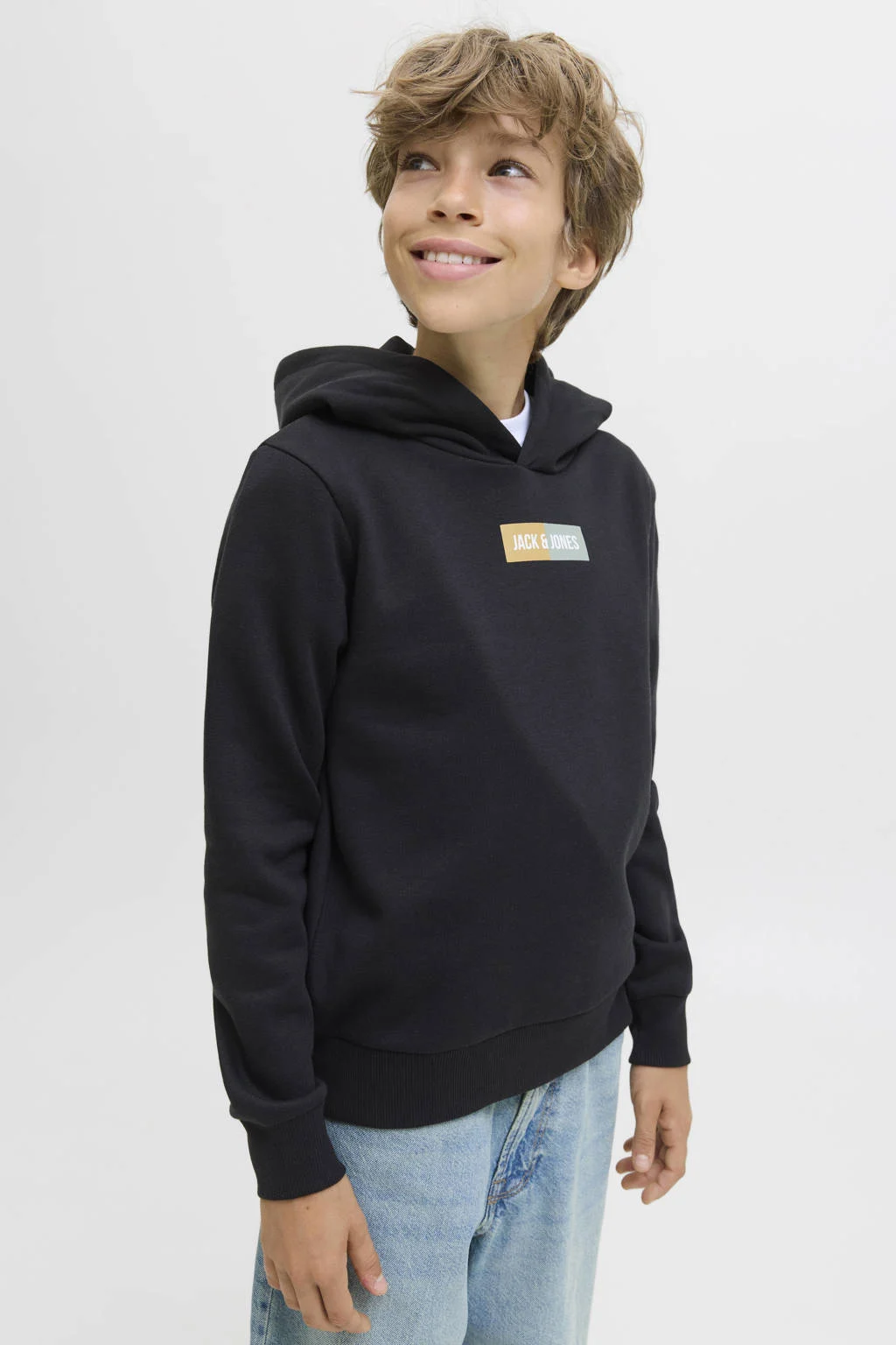 JACK & JONES JUNIOR hoodie zwart