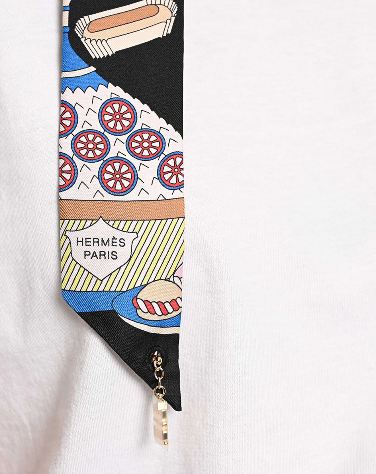 Hermès Twilly en Soie multicolore - Neuf avec étiquette - 82x4 cm