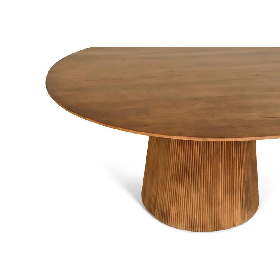 Mokka Ronde Eettafel Lichtbruin - Ø120cm