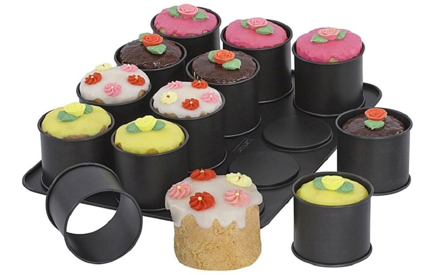 Cupcake Backform 12 MuldenMini-Törtchen-Backblech