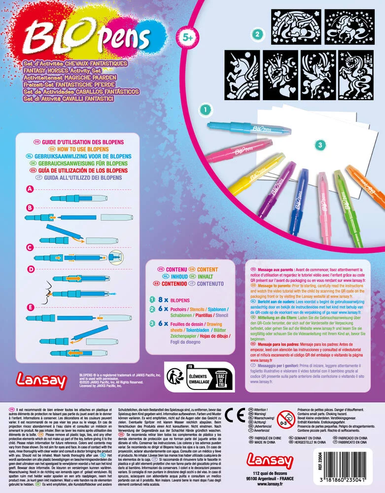 BLOPENS - SET D'ACTIVITES CHEVAUX FANTASTIQUES