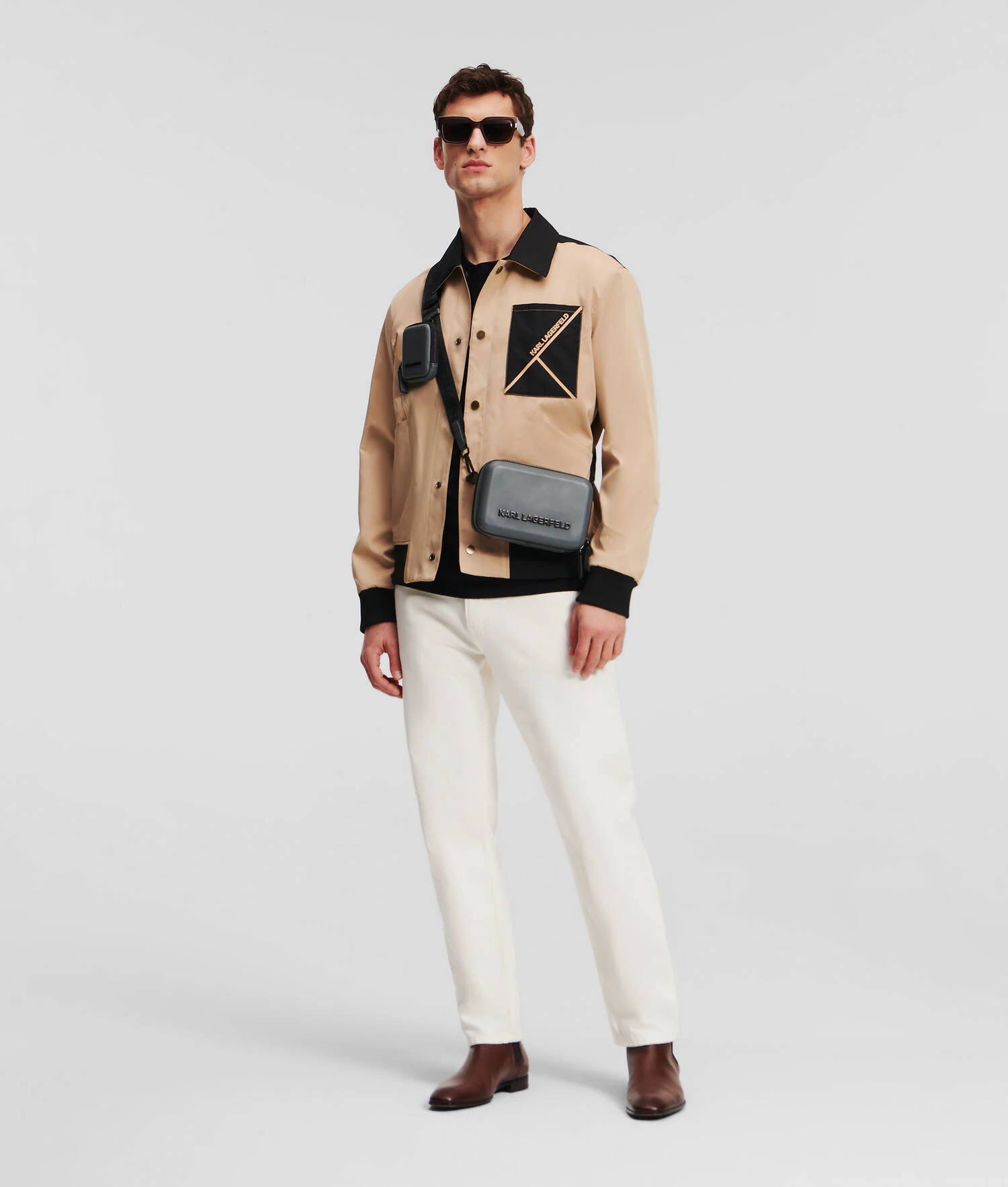 BLOUSON AVIATEUR RÉVERSIBLE COLOR BLOCK
