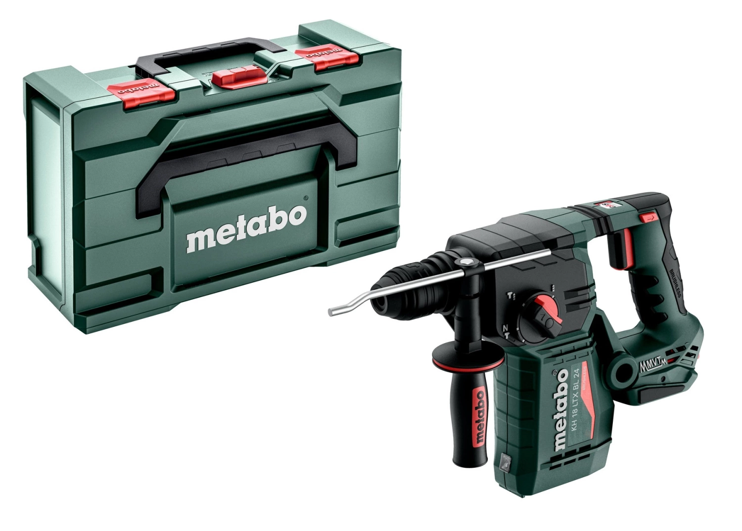 Metabo KH 18 LTX BL 24 body 18V Li-ion Accu combihamer body in Metabox
