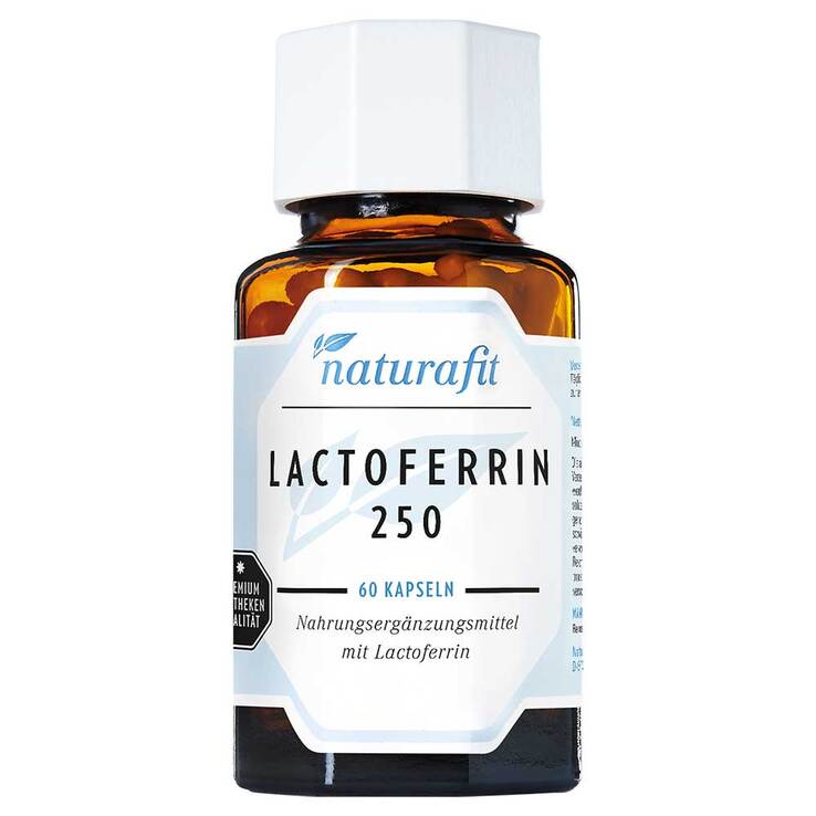 Naturafit Lactoferrin 250 mg aus Kuhmilch Kapseln, 60 St