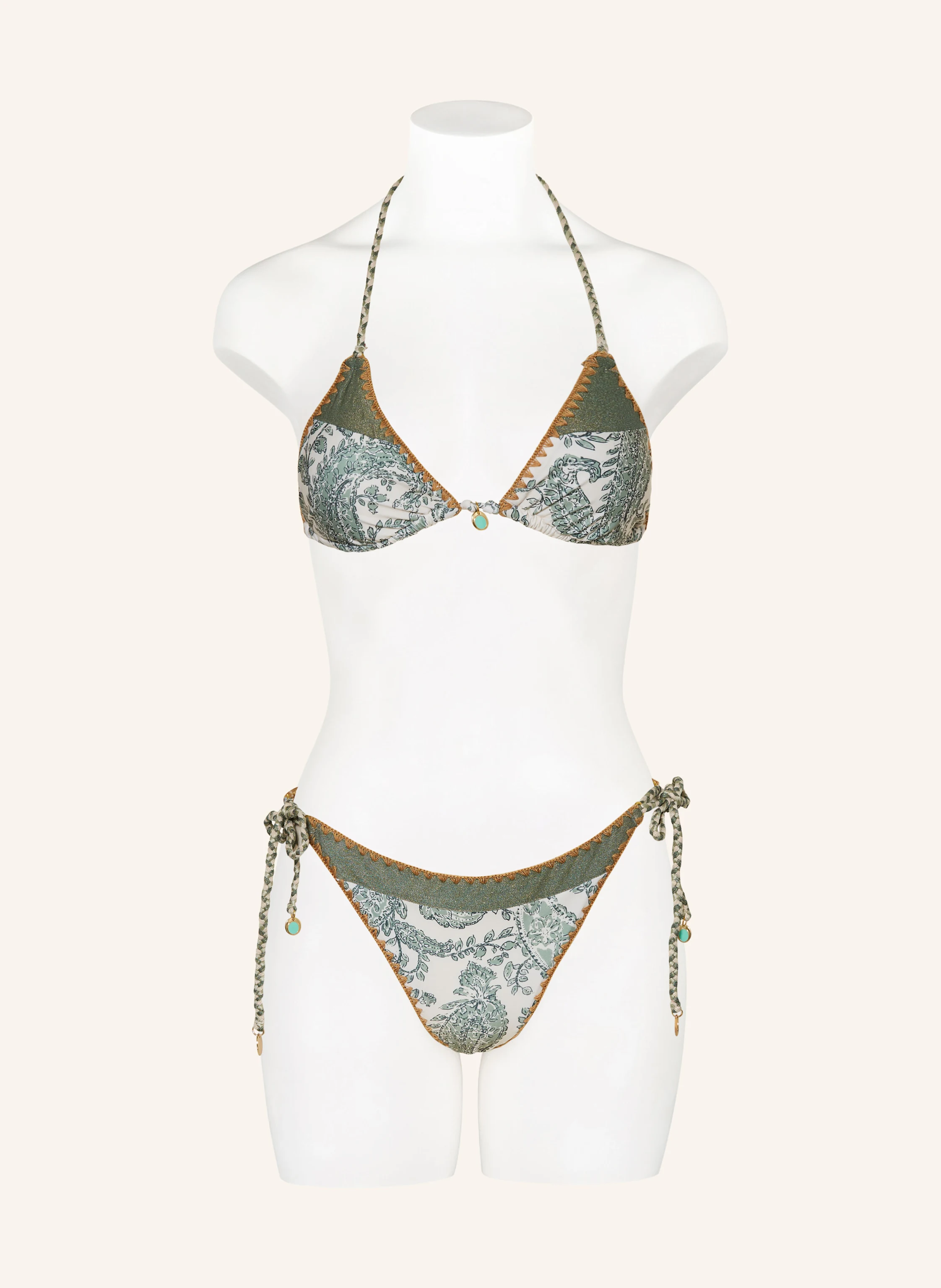 BANANA MOON COUTURE Triangel-Bikini-Top BOSCO NASSIMIA mit Glitzergarn