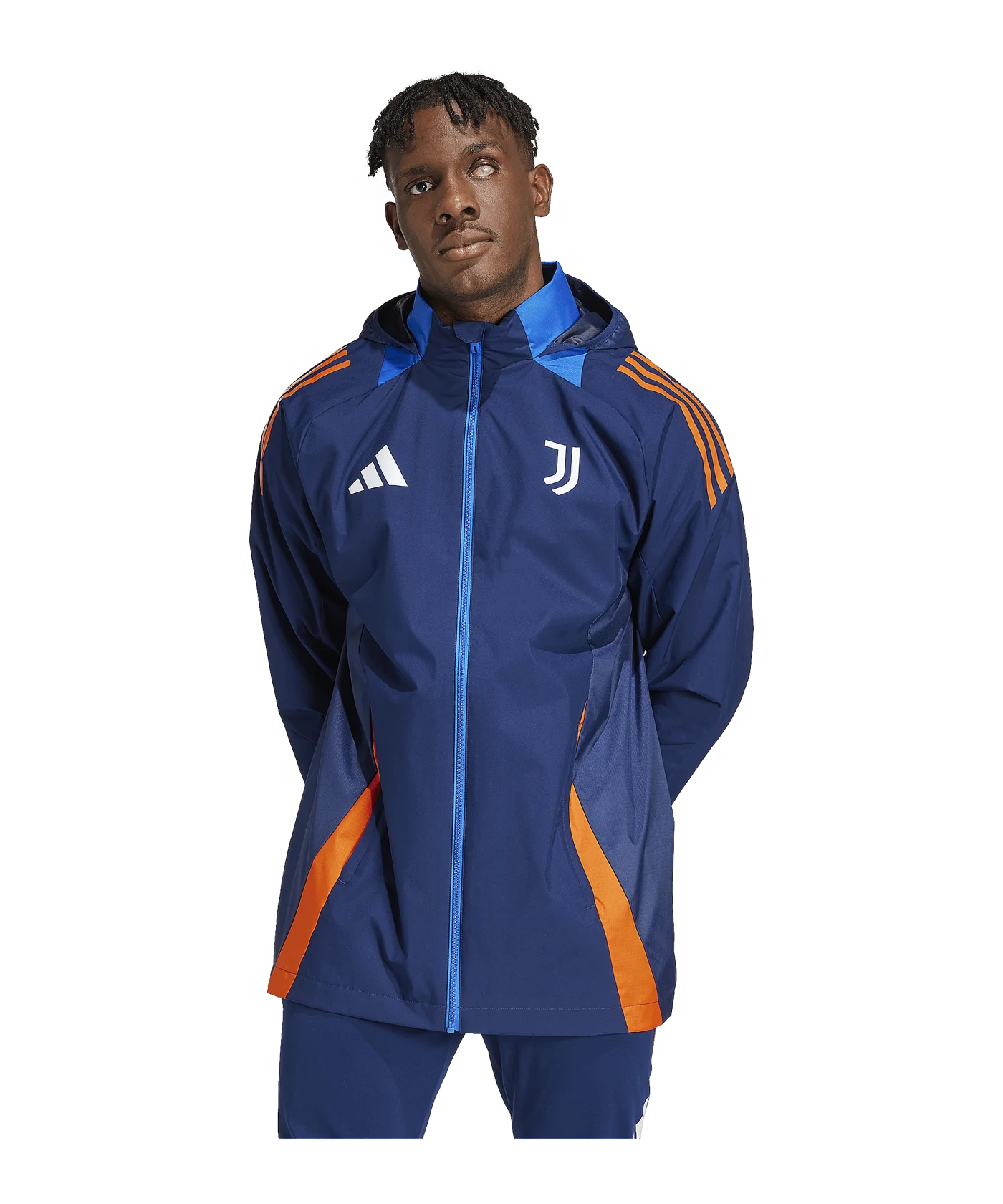 adidas Juventus Turin Regenjacke Blau
