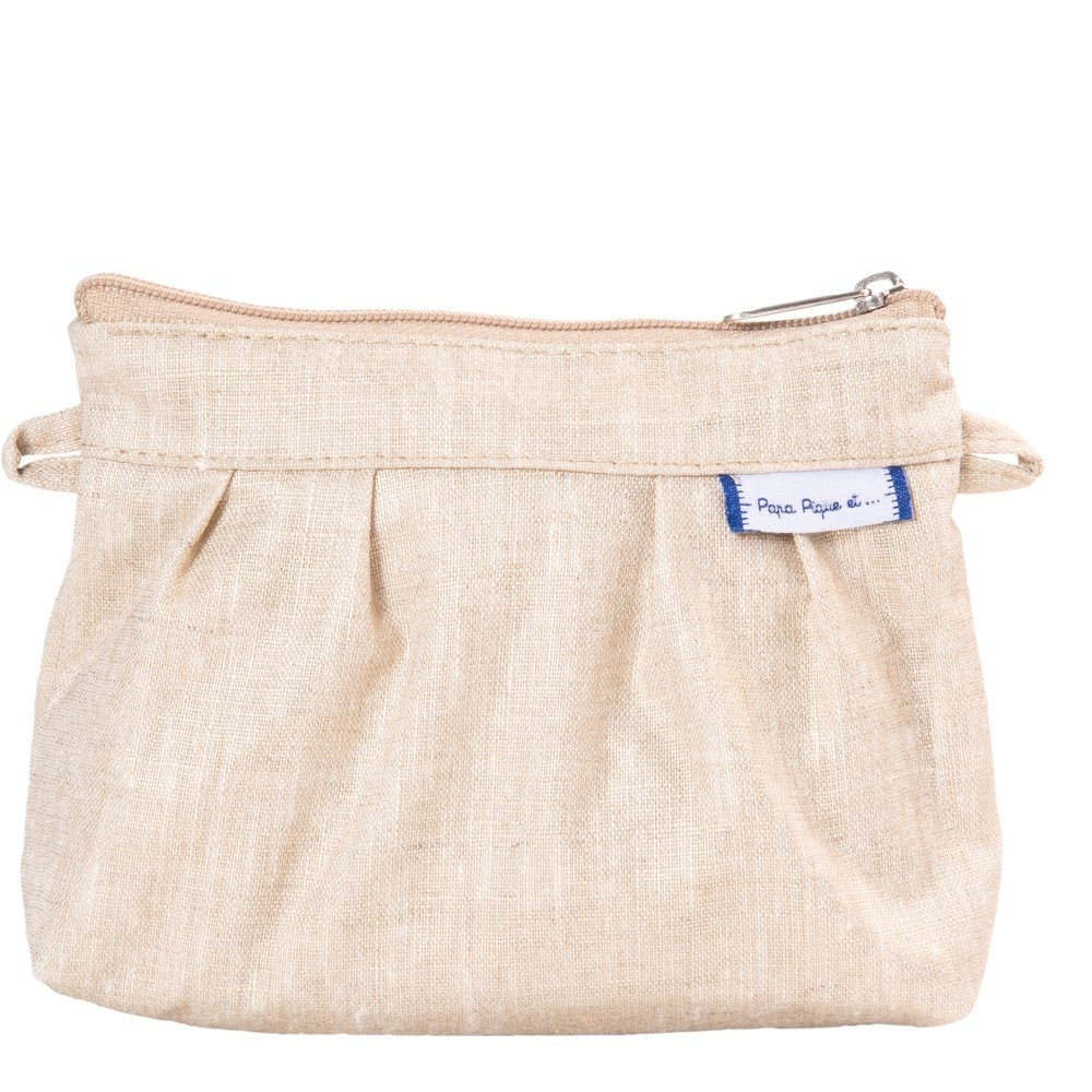 Mini Pochette Plissée Lin Pailleté