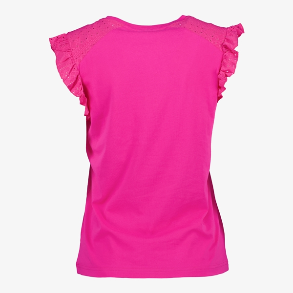 TwoDay dames top roze met vlindermouwen