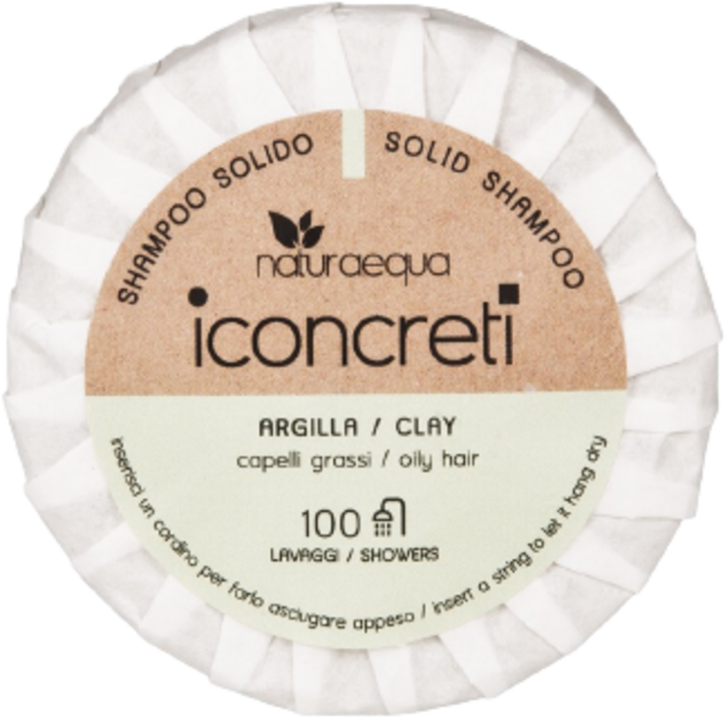 naturaequa  iconcreti Festes Shampoo Tonerde, 80 g