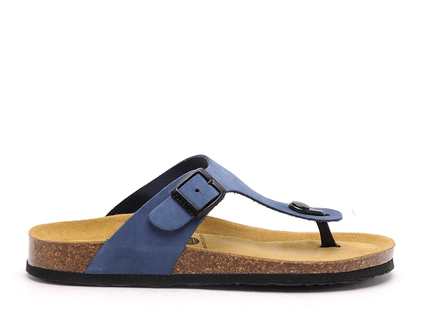 Plakton mules et sabots plats femme bolero bleu