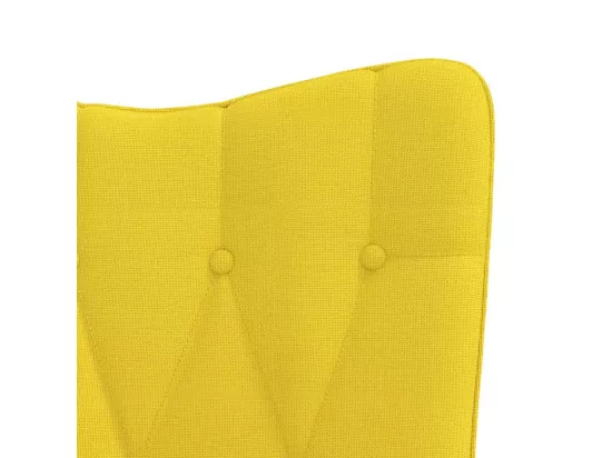 Chaise à bascule Jaune moutarde Tissu