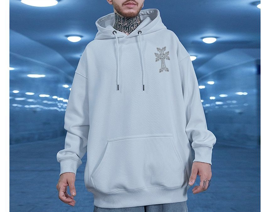 Cowpow - Hoodie met kruisprint