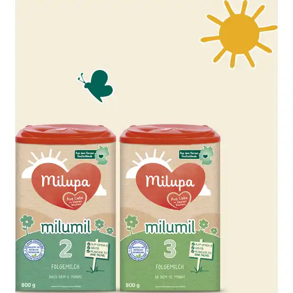 Milumil 1 Anfangsmilch von Geburt an